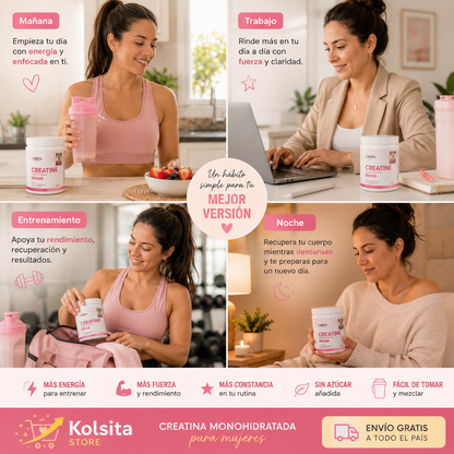 FemPower Creatine™ - Entrena con más energía y siente tu cuerpo más fuerte
