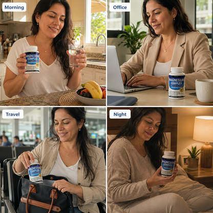 Magnesio Complex™ 1000mg - Descansa mejor, Vive con más energía.
