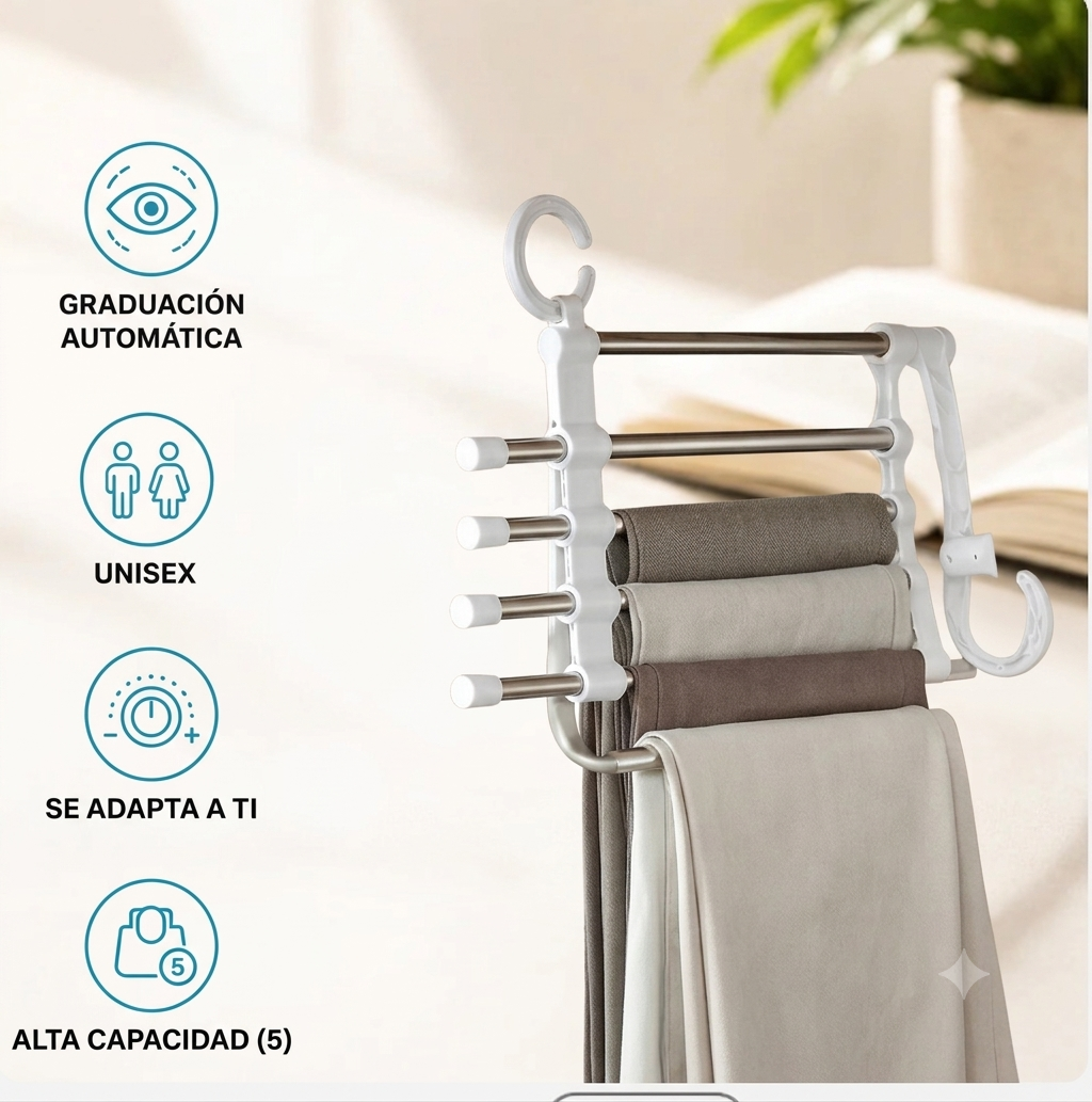 ClosetMax™ 5 en 1 - Convierte cualquier clóset en un espacio organizado.