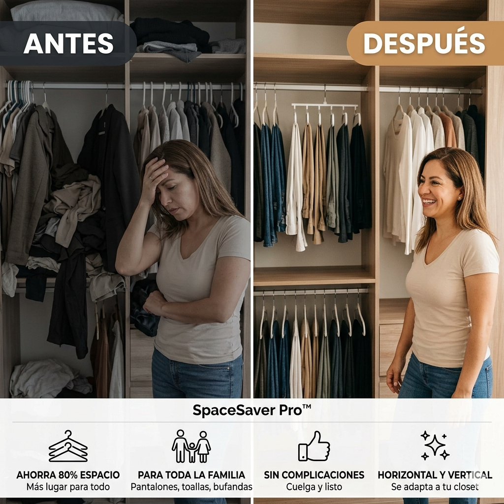 ClosetMax™ 5 en 1 - Convierte cualquier clóset en un espacio organizado.
