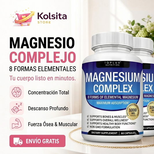 Magnesio Complex™ 1000mg - Descansa mejor, Vive con más energía.