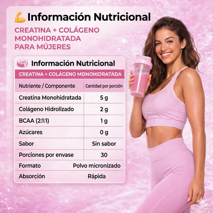 FemPower Creatine™ - Entrena con más energía y siente tu cuerpo más fuerte