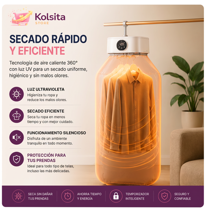 DRYFRESH PRO™ SECADORA PORTÁTIL PLEGABLE