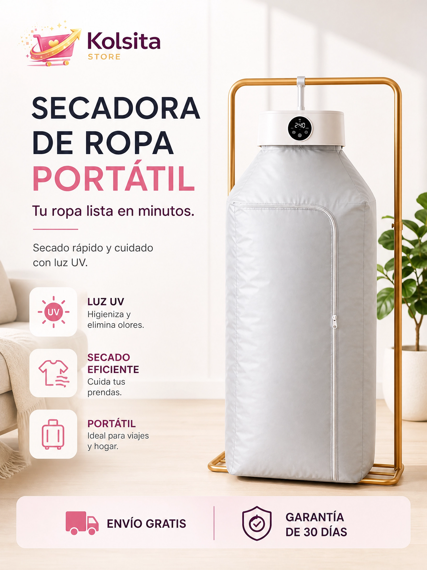 DRYFRESH PRO™ SECADORA PORTÁTIL PLEGABLE
