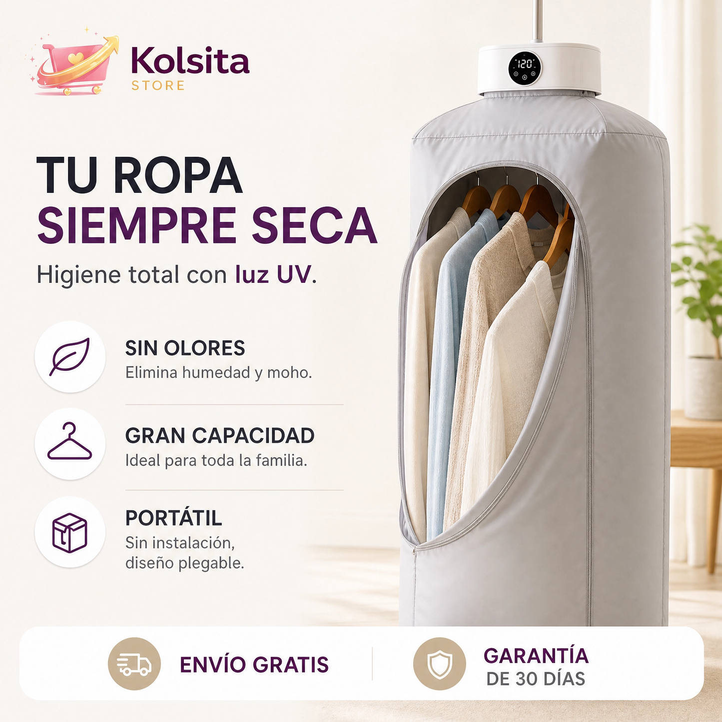 DRYFRESH PRO™ SECADORA PORTÁTIL PLEGABLE