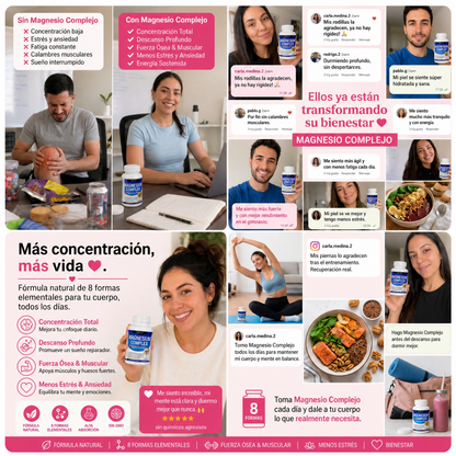 Magnesio Complex™ 1000mg - Descansa mejor, Vive con más energía.
